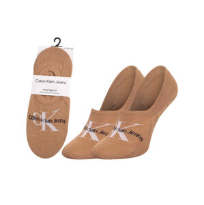 Calvin Klein dámské hnědé ponožky - ONESIZE (CAM)
